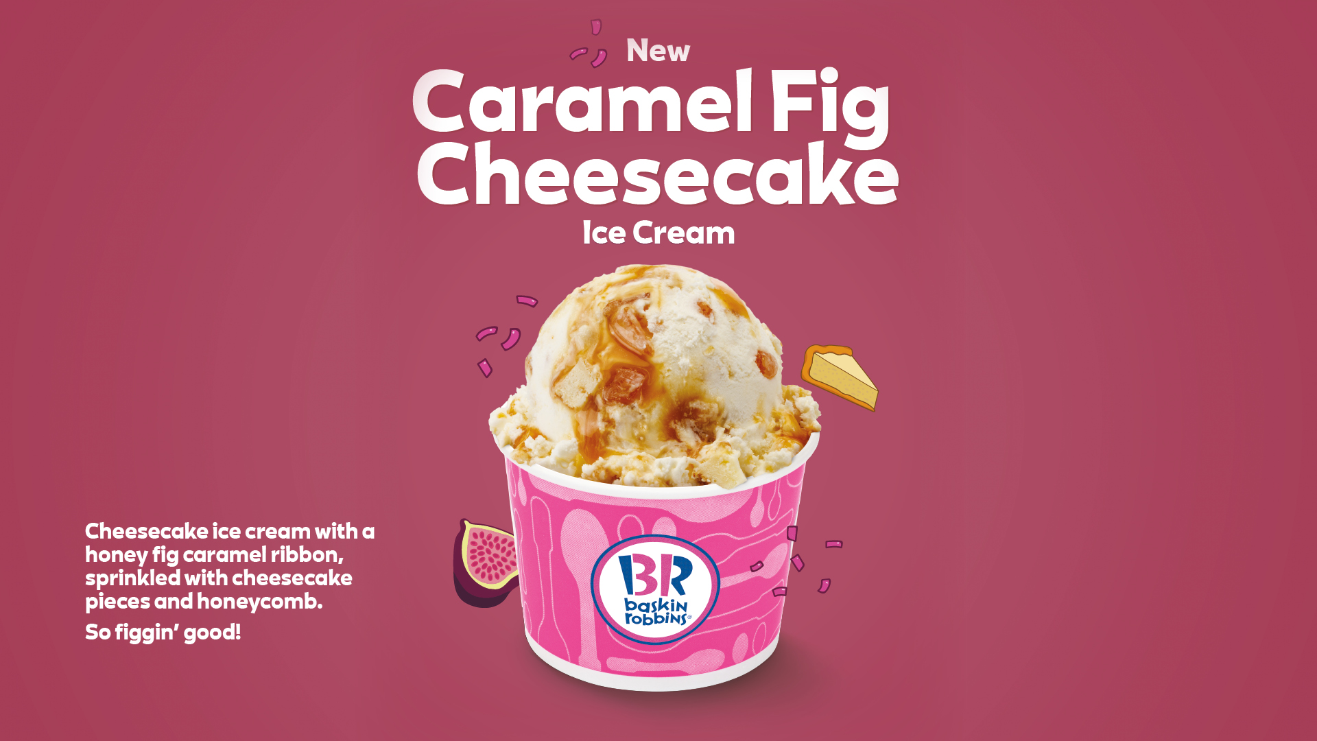 Baskin Robbins Flavour of the month - Caramel Fig Cheesecake